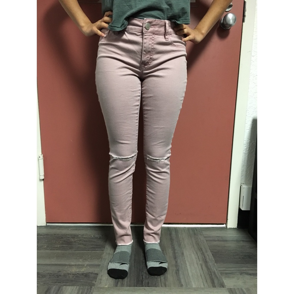 Charlotte Russe Refuge Skinny Cropped Jeans
